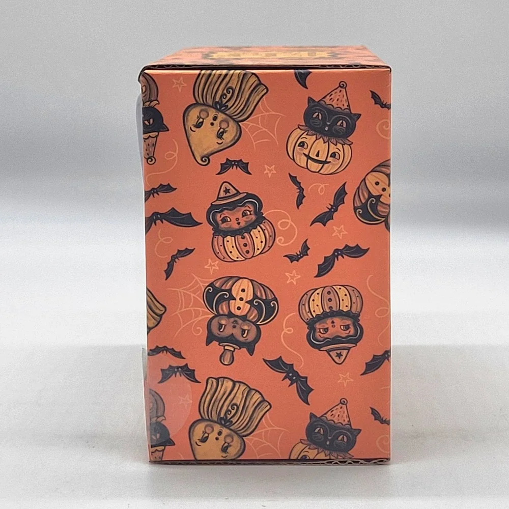 Johanna Parker Transpac Black Cat Pumpkin Salt Pepper Shakers Halloween NEW